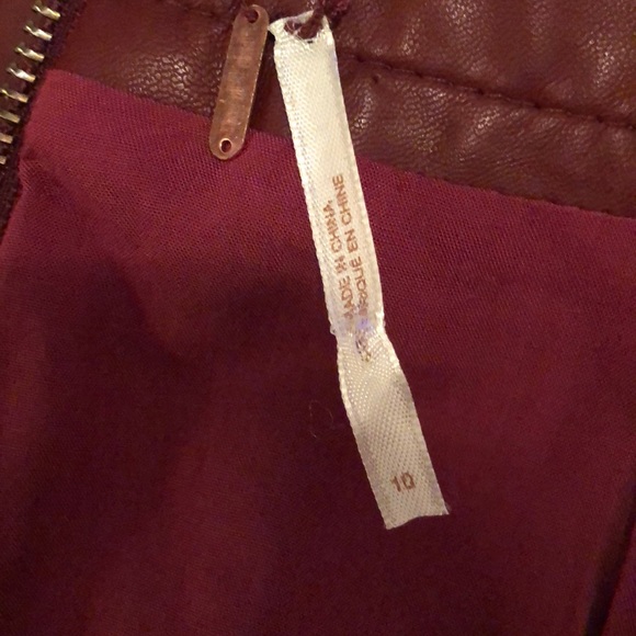 Free People Mini Faux Leather Skirt - Picture 5 of 7